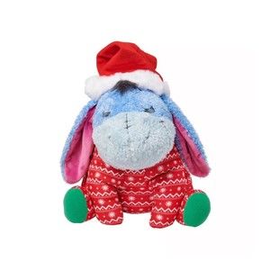 Disney Winnie the Pooh Eeyore Holiday Weighted Plush - New